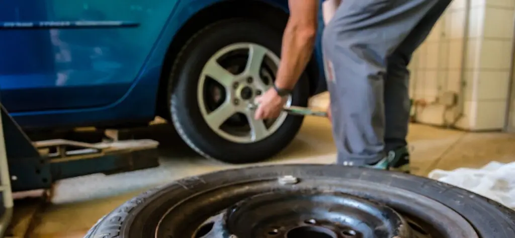Mechanic Changing Tires